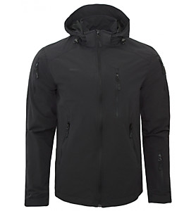 Куртка мужская "Shark light" Ткань софт-шелл на трикотаже цвет черный 
