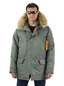 Куртка Аляска NORD STORM Парка N3B Tight HUSKY II Olive/Orange